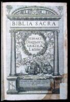 Biblia Sacra: Hebraice, Chaldaice, Gr&aelig;ce, & Latine