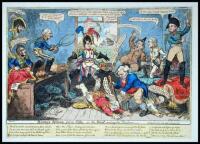 Lot of 14 etched or aquatint plates, all but one hand-colored