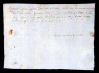 Autograph Letter, Signed by Niccolo Machiavelli