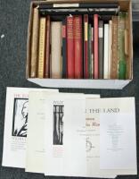 Shelf of miscellaneous fine press books