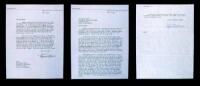 Two Typed Letters Signed by Raymond Chandler in correspondence with a copy editor at The Atlantic Monthly