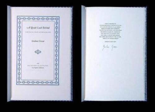 A Quick Look Behind: Footnotes to an Autobiography