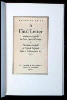 A Final Letter: Robinson Mayfield in Essex, North Carolina to Hutchins Mayfield in Oxford, England June 15 to November 27, 1955