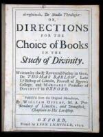 De Studio Theologiæ: or, Directions for the Choice of Books in the Study of Divinity