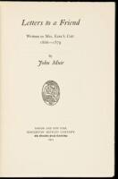 Letters to a Friend: Written to Mrs. Ezra S. Carr, 1866-1879