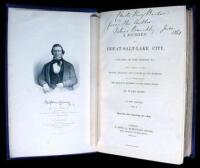 A Journey to Great-Salt-Lake City by Jules Remy and Julius Brenchley...with a Sketch of the History, Religion, and Customs of the Mormons, and an Introduction on the Religious Movements in the United States