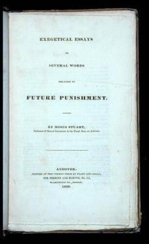 Exegetical Essays on Several Words Relating to Future Punishment