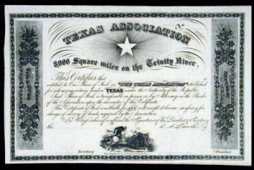 Texas Association Stock Certificate