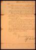 Manuscript Letter Signed “Jeff. Amherst” as Governor General of British North America.