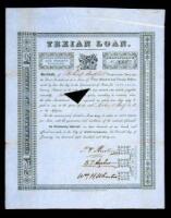 Texian Loan - Printed Document signed by Stephen F. Austin