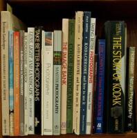 Shelf lot of works on photography