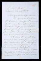 Autograph Letter Signed "B. Juarez."