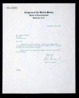 Typed Letter Signed “John Kennedy” as Congressman.