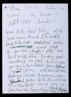 Autograph Letter Signed "Charles Manson."