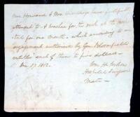 Manuscript document, signed by Zebulon Pike