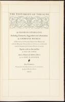 The Testimony of the Suns ... Including Comments, Suggestions, and Annotations by Ambrose Bierce. A Facsimile of the Original Typewritten Manuscript with the Marginal Notes by George Sterling in black ink and the comments by Ambrose Bierce in red ink.