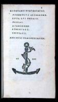 [Works in Greek, i.e.]: Tragodiai hex. Prometheus desmotes. Hepta epi Thebais. Persai. Agamemnon. Eumenides. Iketides. Tragoediae sex.