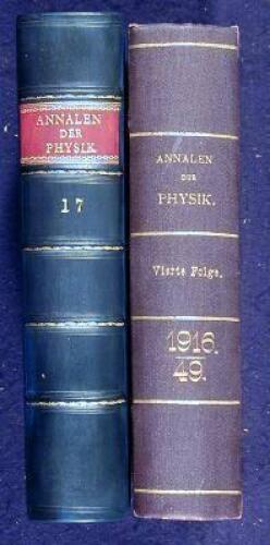 Four important papers by Einstein as published in Annalen der Physik, Vand 17 & BAnd 49