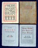 Lot of 4 catalogs from the Roycrofters