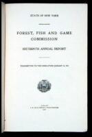 Forest, Fish and Game Commission, Sixteenth Annual Report, Transmitted to the Legislature January 12, 1911