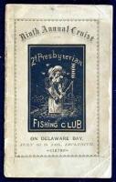 Log of the Ninth Annual Cruise of the Second Presbyterian Fishing Club, of Philadelphia, [on Delaware Bay], July 3d to 14th, Inclusive, on the Schooner "Emma Collins."