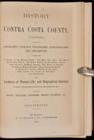 History of Contra Costa County, California, Including Its Geography, Geology, Topography, Climatography and Description...also, Incidents of Pioneer Life; and Biographical Sketches....