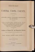 History of Contra Costa County, California, Including Its Geography, Geology, Topography, Climatography and Description...also, Incidents of Pioneer Life; and Biographical Sketches....