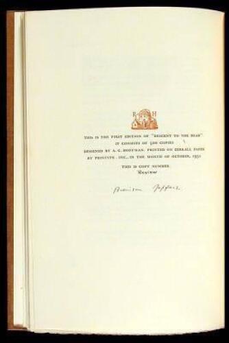Descent to the Dead: Poems Written in Ireland and Great Britain