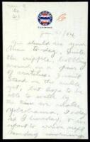 Autograph letter