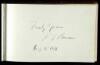 Signatures of several celebrities collected in a 5&rdquo; x 8&rdquo; autograph album.