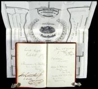 Autograph album belonging to New York State Senate Page Frank Reeves.