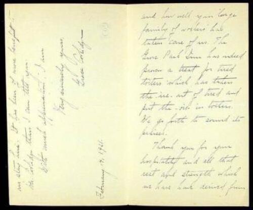 Autograph Letter Signed as wife of the Vice President elect