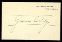 Attractive full signature on an imprinted White House card