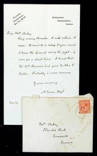Autograph Letter Signed &ldquo;A. Conan Doyle.&rdquo;