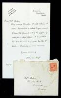 Autograph Letter Signed &ldquo;A. Conan Doyle.&rdquo;