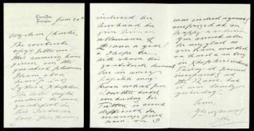 Autograph Letter Signed &ldquo;A.E.&rdquo; as Prince of Wales.
