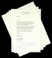 Three Typed Letters Signed to Bill and Moya Lear