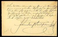 Manuscript Letter Signed