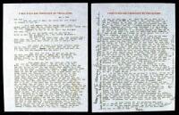 Typed Letter Signed &ldquo;Papa&rdquo; in pencil.