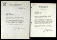 Two Typed Letters Signed to Ole Olsen