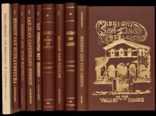 Eight volumes by Engelhardt on the Missions of California