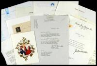 Collection of letters from various celebrities.