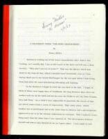 Typed Manuscript Signed