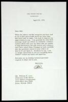 Typed Letter Signed as President