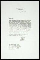 Typed Letter Signed as President