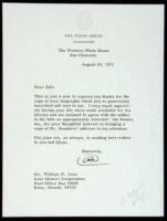 Typed Letter Signed as President