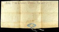 Ornate Manuscript Document Signed as Proprietary and Governor in Chief of the Province of Pennsylvania and Counties of Newcastle, Kent and Sussex on Delaware