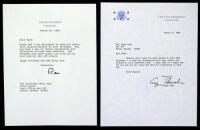 Collection of 21 Typed Letters Signed congratulating Moya Lear on her 70th birthday.