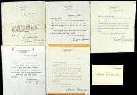 Five Typed Letters Signed