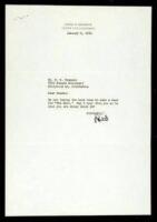 Typed Letter Signed &ldquo;David.&rdquo;
